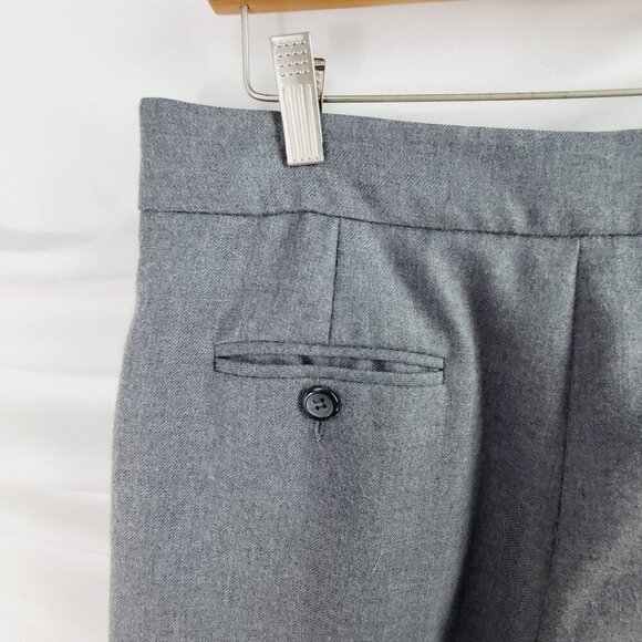 Pendleton Women's Gray Wool Dress Pants Slash Pocket Straight Leg Size 12 (A-2) - Picture 5 of 15